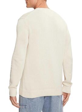 Maglia Tommy Jeans Essentials beige per uomo