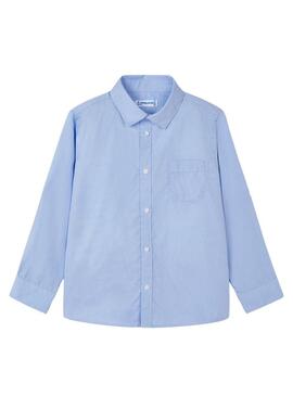 Camicia Mayoral Basic Celeste per bambino