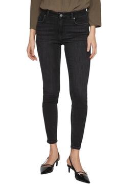 Jeans Vila Visarah denim nero per donna