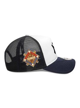 Cappellino New Era World Series Trucker blu navy per uomo e donna