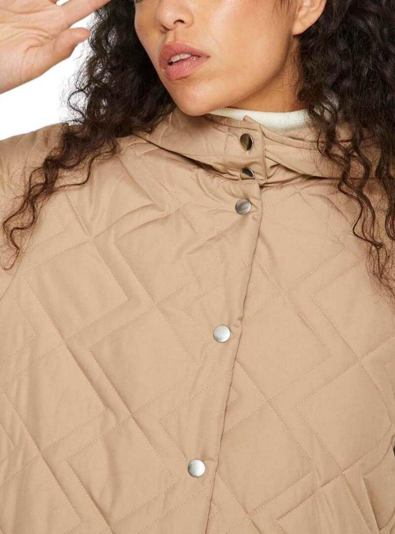 Cappotto trapuntato Vila Vijade beige per donna