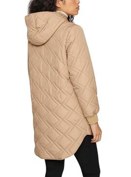 Cappotto trapuntato Vila Vijade beige per donna