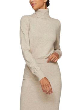 Maglione Vila Vicomfy beige per donna