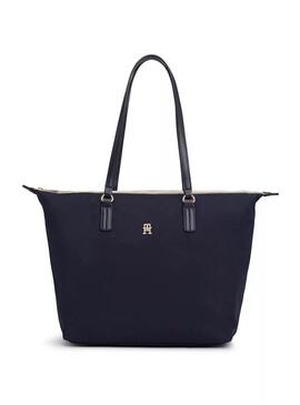 Borsa Tommy Hilfiger Poppy blu scuro per donna