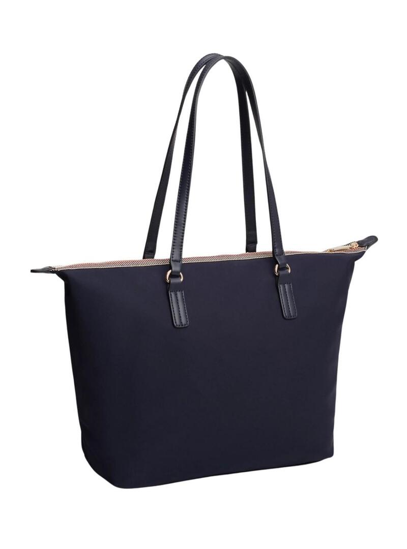 Borsa Tommy Hilfiger Poppy blu scuro per donna