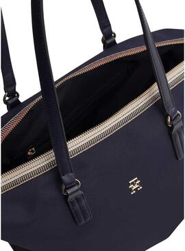 Borsa Tommy Hilfiger Poppy blu scuro per donna