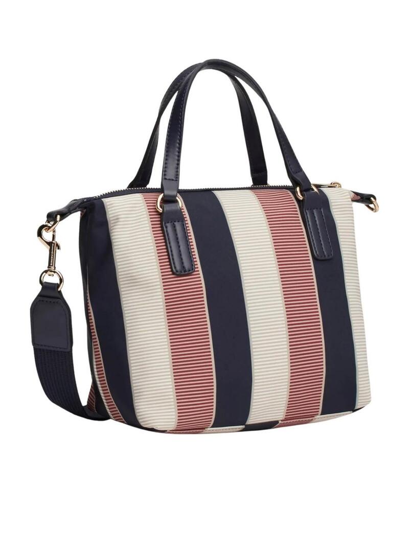 Borsa a righe Tommy Hilfiger Poppy per donna