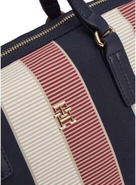 Borsa a righe Tommy Hilfiger Poppy per donna