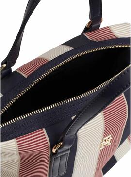 Borsa a righe Tommy Hilfiger Poppy per donna