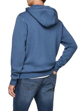 Felpa Tommy Hilfiger Hoody blu per uomo