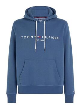 Felpa Tommy Hilfiger Hoody blu per uomo