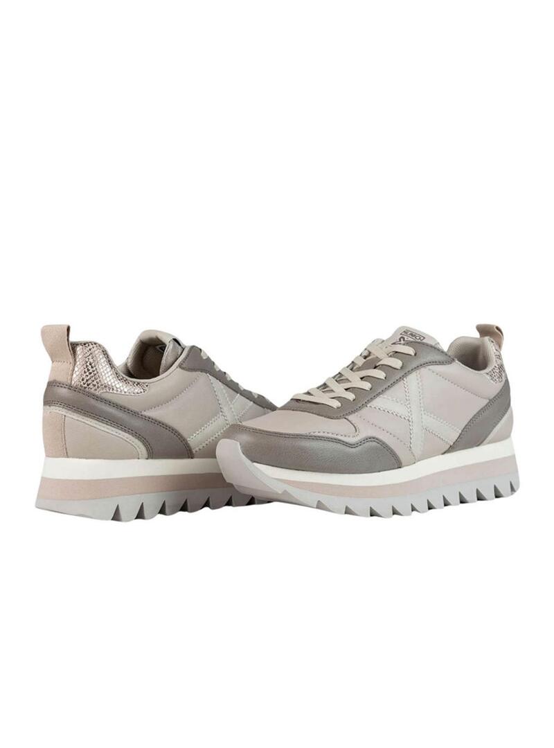 Sneakers Munich Ripple 66 grigie per donna