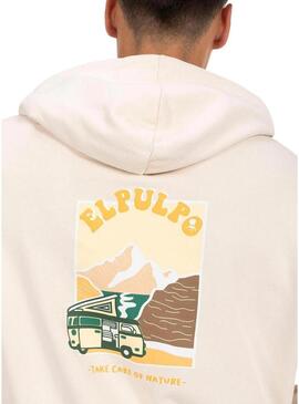 Felpa El Pulpo Camper beige per uomo