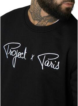 Felpa Project x Paris Embroidery Logo nero per uomo