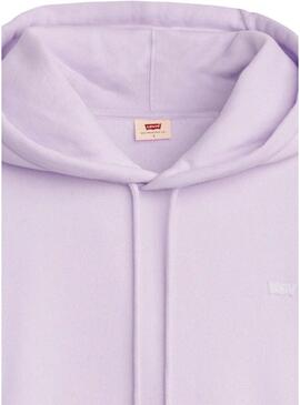 Felpa con cappuccio Levi's Everyday lavanda da donna.