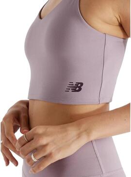 Top New Balance Harmony rosa per donna