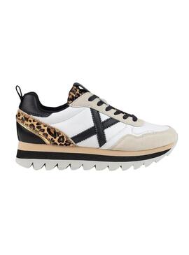 Sneakers Munich Ripple 65 stampa animalier per donna