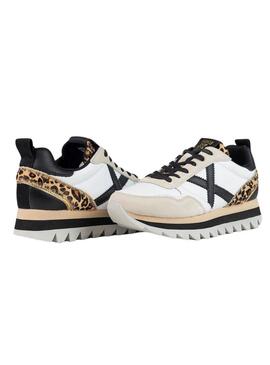 Sneakers Munich Ripple 65 stampa animalier per donna