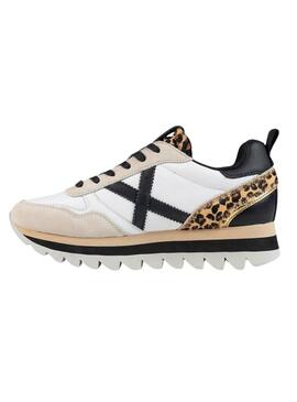 Sneakers Munich Ripple 65 stampa animalier per donna