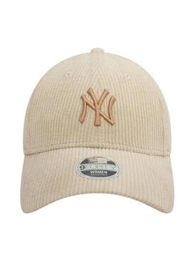 Cappello New Era Cord beige per donna e uomo