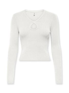 Top Only Meddi bianco per donna