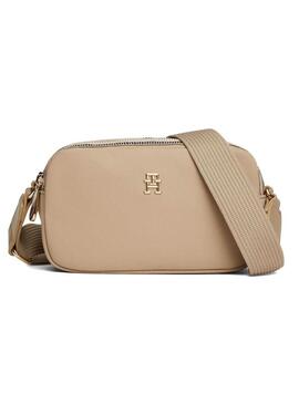 Borsa Tommy Hilfiger Poppy Camera beige per donna