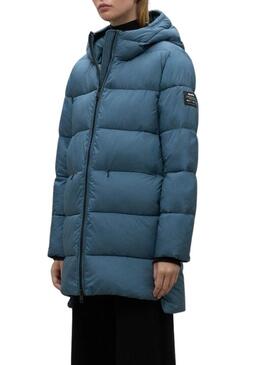 Cappotto Ecoalf Marangualf blu per donna