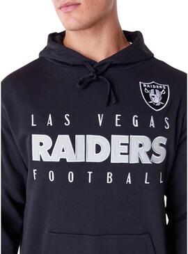 Felpa New Era Raiders nera per uomo e donna