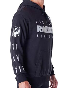 Felpa New Era Raiders nera per uomo e donna