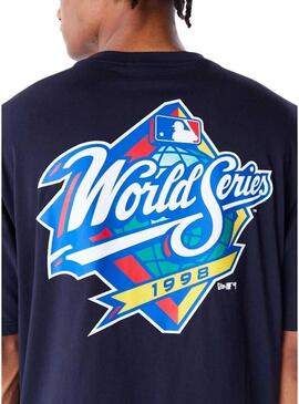 Maglietta New Era World Series blu scuro per uomo