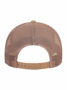 Cappello New Era Cord Trucker beige per donna e uomo