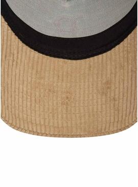 Cappello New Era Cord Trucker beige per donna e uomo