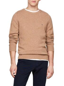 Maglia Tommy Hilfiger Lambswool beige per uomo