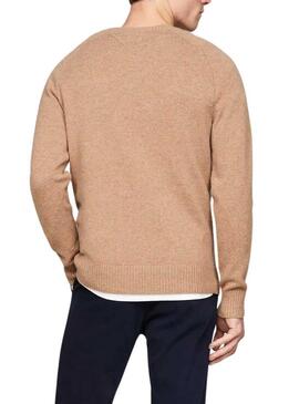 Maglia Tommy Hilfiger Lambswool beige per uomo