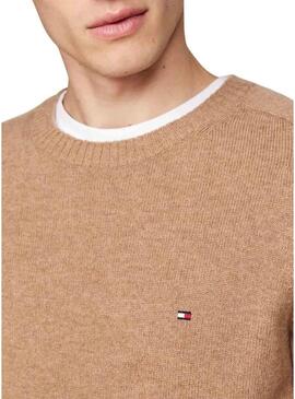 Maglia Tommy Hilfiger Lambswool beige per uomo