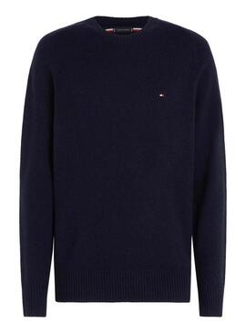 Maglione Tommy Hilfiger Lambswool blu navy da uomo