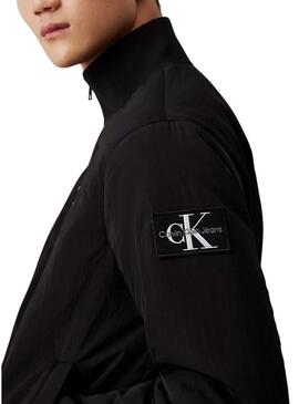 Giacca Calvin Klein Jeans Harrington nera per uomo