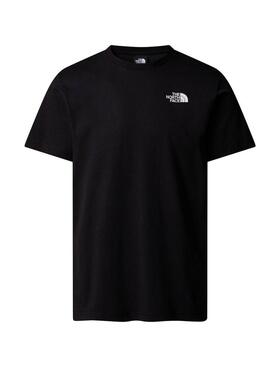 Maglietta The North Face con Vertical Logo nero per uomo