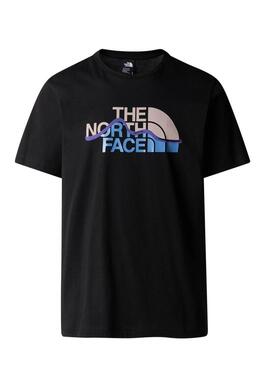 Maglietta The North Face Mountain Line nera per uomo