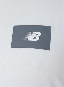 Maglietta New Balance Logo bianca per uomo