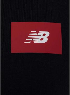 Maglietta New Balance Logo nera per uomo