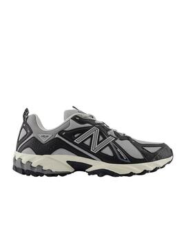 Scarpe da ginnastica New Balance ML610 nere e grigie per uomo.