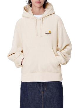 Felpa con cappuccio Carhartt WIP beige per donna