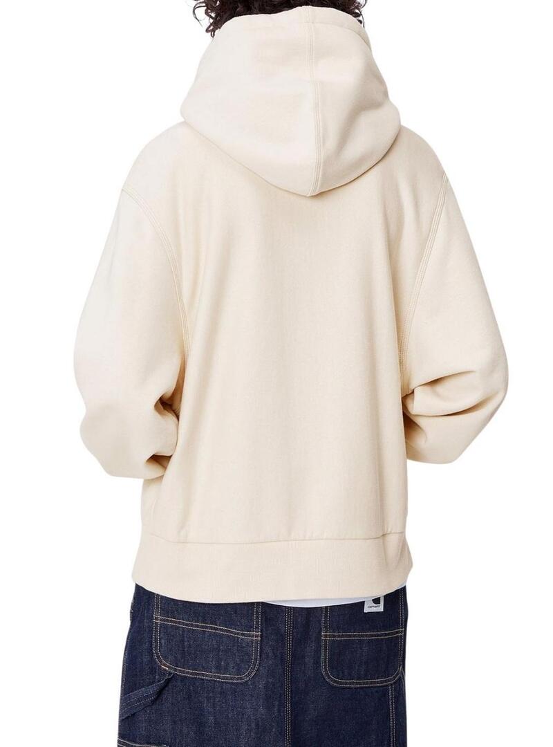 Felpa con cappuccio Carhartt WIP beige per donna