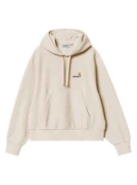 Felpa con cappuccio Carhartt WIP beige per donna