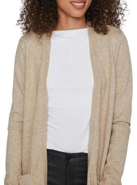 Giacca Vila Viril beige per donna