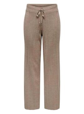 Pantaloni Only Tess color cammello per donna