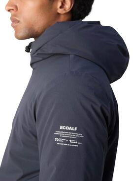 Cappotto Ecoalf Pasualf blu scuro per uomo