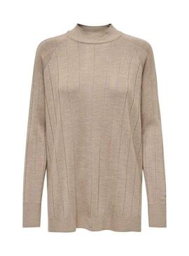 Maglia a maglia Only Tess beige per donna