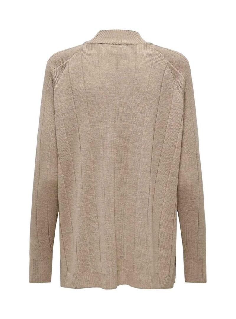 Maglia a maglia Only Tess beige per donna